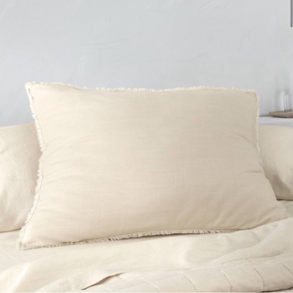 Casaluna Natural Linen Shams Full/Queen (Set of 2)